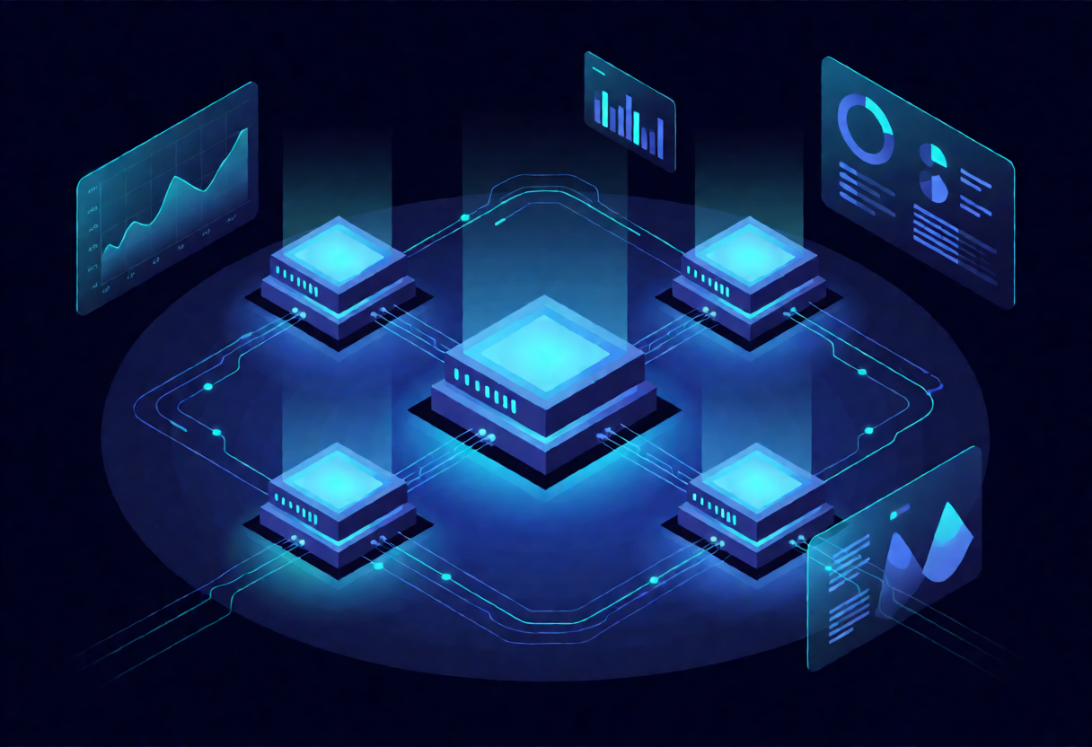 IT support professional at modern tech workspace